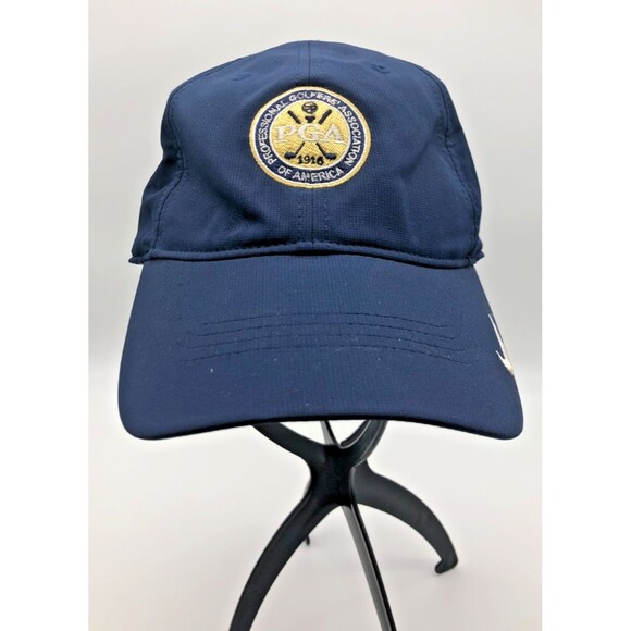 Nike Golf PGA Hat Cap Professional Golfers Association Mens Blue Strapback - Picture 1 of 8